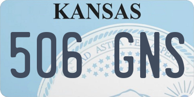 KS license plate 506GNS