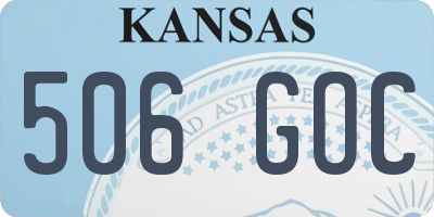 KS license plate 506GOC