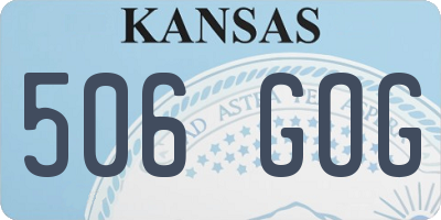 KS license plate 506GOG