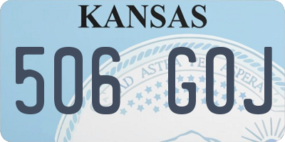 KS license plate 506GOJ