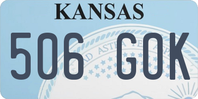 KS license plate 506GOK