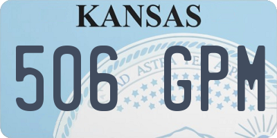 KS license plate 506GPM