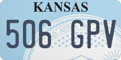 KS license plate 506GPV