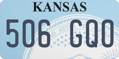 KS license plate 506GQO