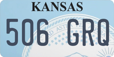 KS license plate 506GRQ