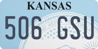 KS license plate 506GSU
