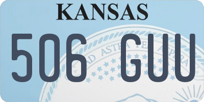 KS license plate 506GUU