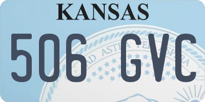 KS license plate 506GVC