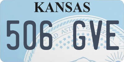 KS license plate 506GVE