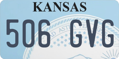 KS license plate 506GVG