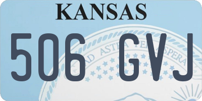 KS license plate 506GVJ