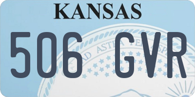 KS license plate 506GVR