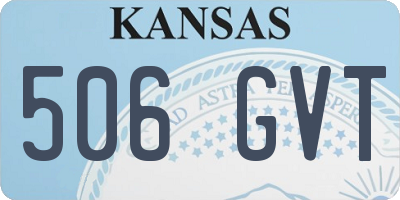 KS license plate 506GVT