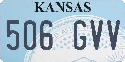 KS license plate 506GVV