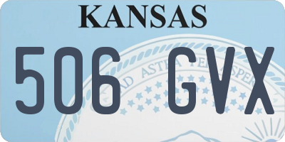 KS license plate 506GVX