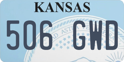KS license plate 506GWD