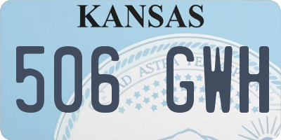 KS license plate 506GWH