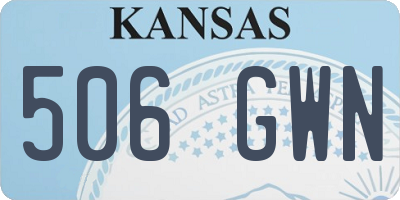 KS license plate 506GWN