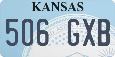 KS license plate 506GXB