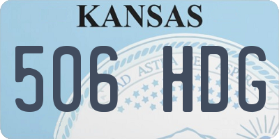 KS license plate 506HDG