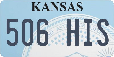 KS license plate 506HIS