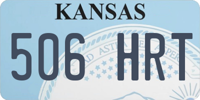 KS license plate 506HRT