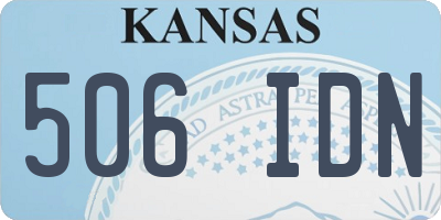 KS license plate 506IDN