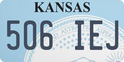 KS license plate 506IEJ