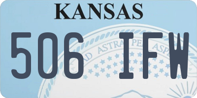 KS license plate 506IFW