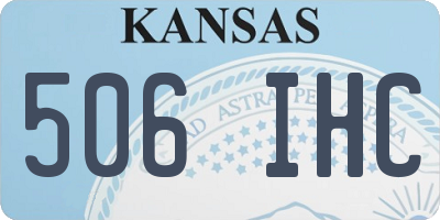 KS license plate 506IHC