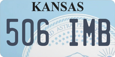 KS license plate 506IMB