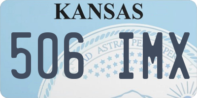 KS license plate 506IMX