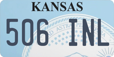 KS license plate 506INL