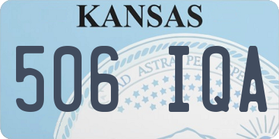 KS license plate 506IQA