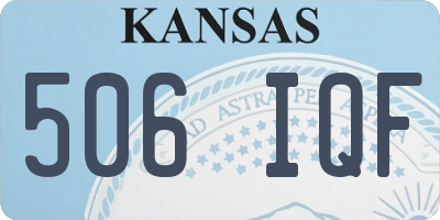 KS license plate 506IQF