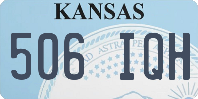 KS license plate 506IQH