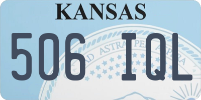 KS license plate 506IQL