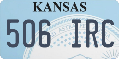 KS license plate 506IRC