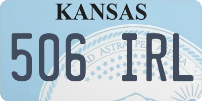 KS license plate 506IRL