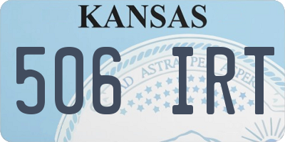 KS license plate 506IRT