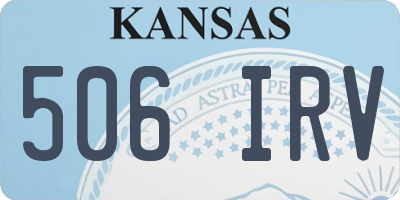 KS license plate 506IRV