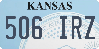 KS license plate 506IRZ