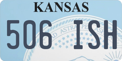 KS license plate 506ISH