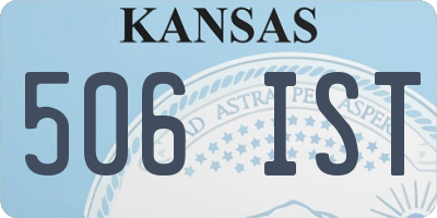 KS license plate 506IST