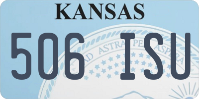 KS license plate 506ISU