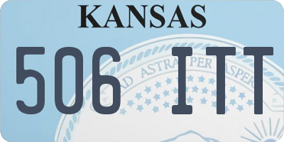 KS license plate 506ITT