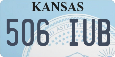 KS license plate 506IUB