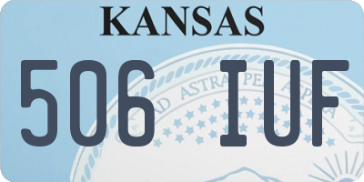 KS license plate 506IUF
