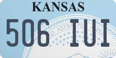 KS license plate 506IUI