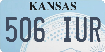 KS license plate 506IUR
